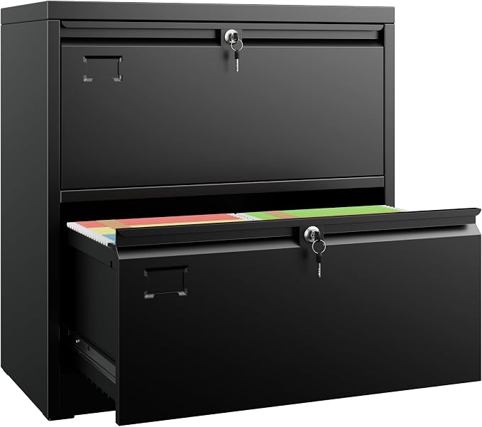 SUXXAN Metal 2 Drawer Lateral File Cabinet by SUXXANFurniture
