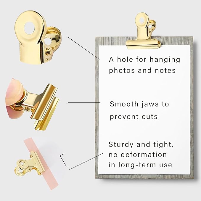YUCHIYA 12 Pack Bulldog Clips - Image 3