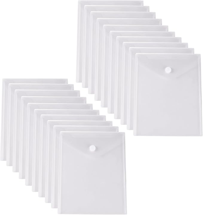8.5 x 11 Vertical Clear Letter Sized Plastic Envelopes Document File Storage by YESSART