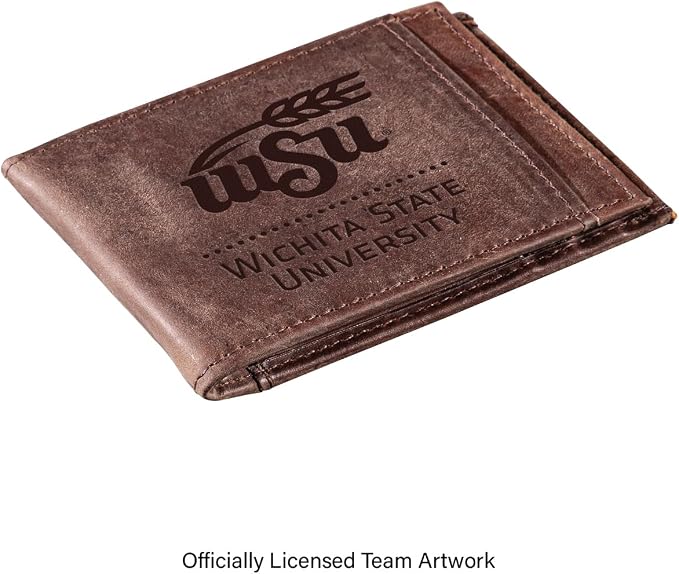 Team Sports America NCAA Wichita State University Front Pocket Slim Wallet - Image 2