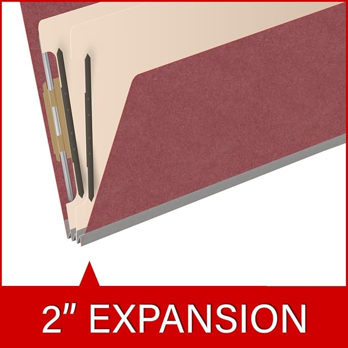 Ecom Folders End Tab Pressboard Classification Folders | Legal Size 25 Pt Stock - Image 7