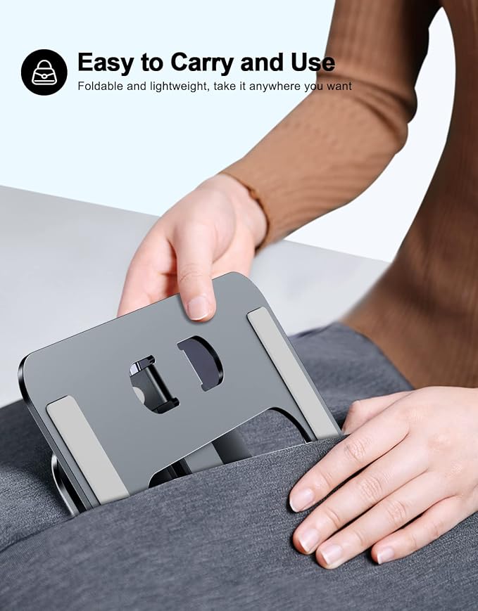 RIWUCT Foldable Aluminum Alloy Laptop Stand - Image 4