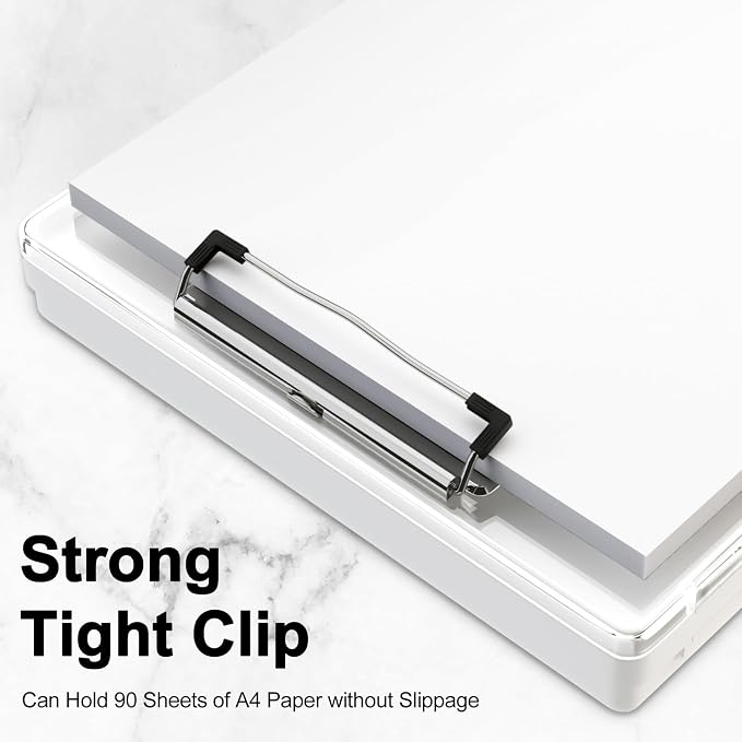 Piasoenc Clipboard with Storage, 8.5 x 11 Clip Boards with 2 Storage, Folio & - Image 6