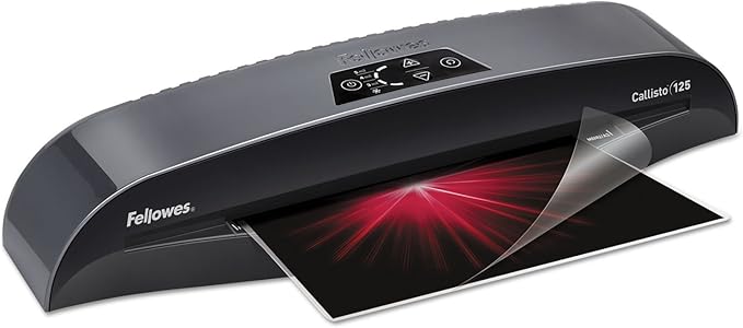Fellowes Callisto 125 Laminator, 12.5-Inch (57291), Silver/Black-DeskLoop Office
