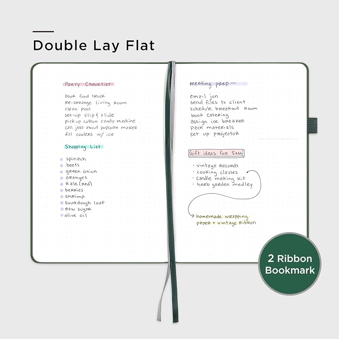 &And Per Se Dotted Journal Notebook, A5 Hardcover Aesthetic Dotted Notebook – - Image 4