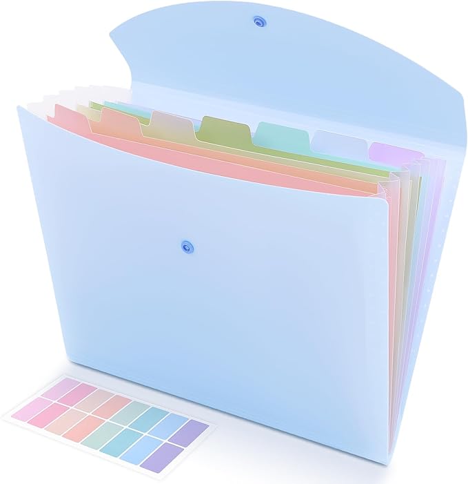 SKYDUE Cute Accordion File Organizer, Expanding File Folder by SKYDUE