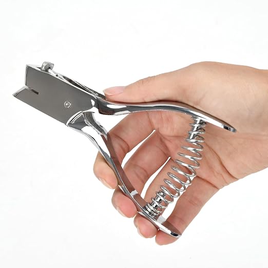 Heavy Duty Handheld Hole Punch for ID Cards, Zinc Alloy Construction, Sharp - Image 6