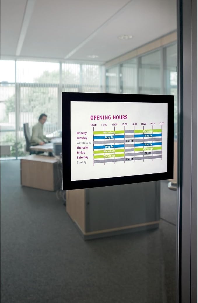 Durable Duraframe Self Adhesive Magnetic Sign Holder in Half Letter-Size 5.5" x - Image 6