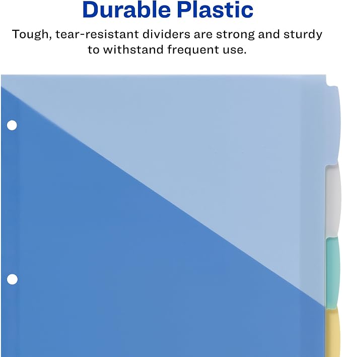Avery Write & Erase Pocket Plastic Dividers - Image 6