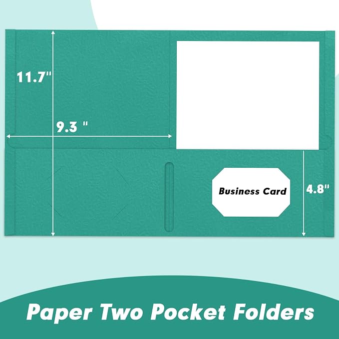 Two Pocket Folders, RAZCC 75 Pack File Folders - Image 2