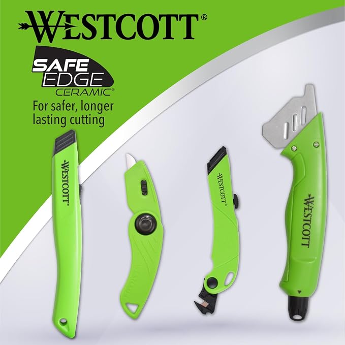 Westcott 2 Titanium Bonded Scissors and 2 Ceramic Utility Cutters - Image 6