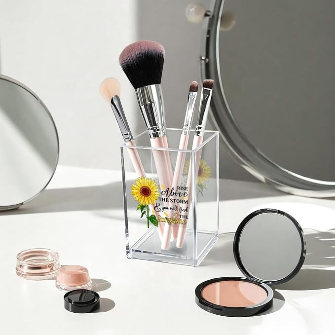 Vgrti Rise Above The Storm and You Will find The Sunshine Acrylic Cosmetic - Image 3
