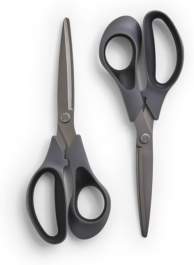 TRU RED 8‑Inch Titanium Coated Scissors, Straight Handle, Right & Left Handed by TRURED