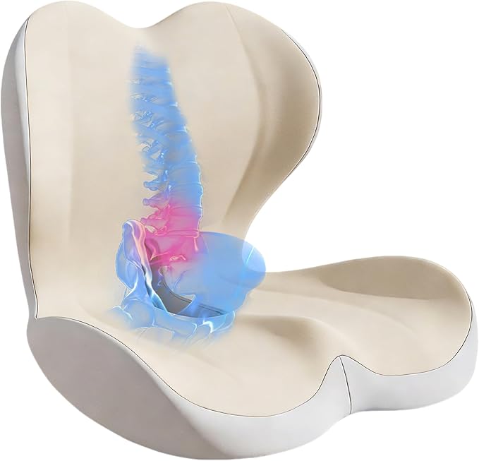 Seat Cushion for Office Chair and Car, Lumbar Support Pillow for Office Chair - Image 9