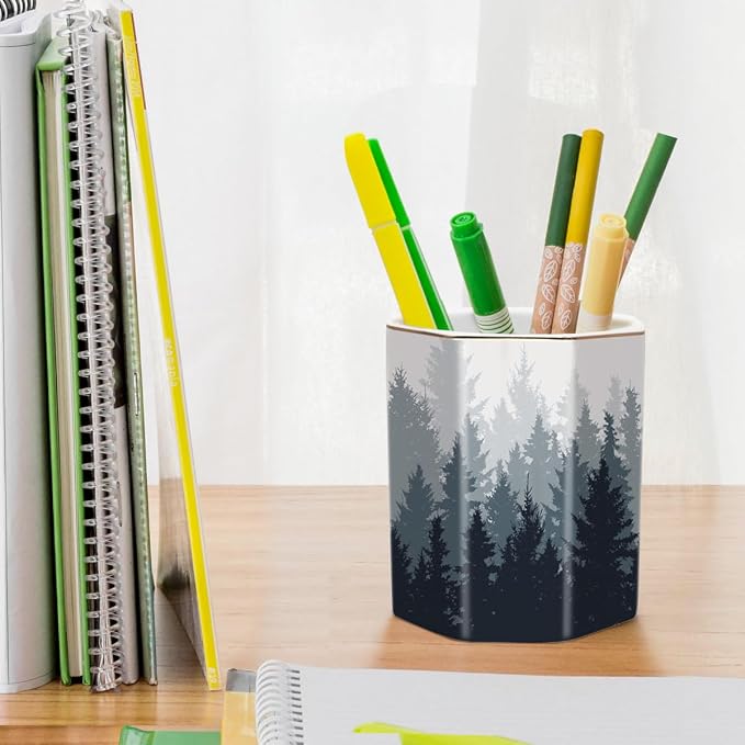 Pencil Pen Holder for Desk, Cute Makeup Brush Holder, Desktop Supplies and - Image 4