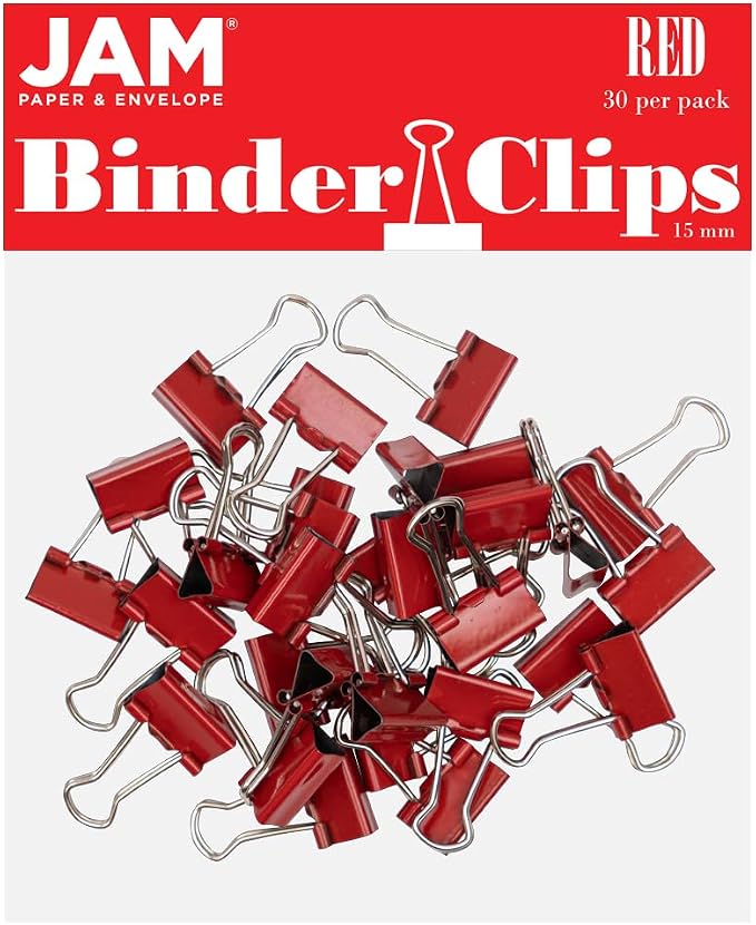 JAM PAPER Colorful Binder Clips by JAMPaper