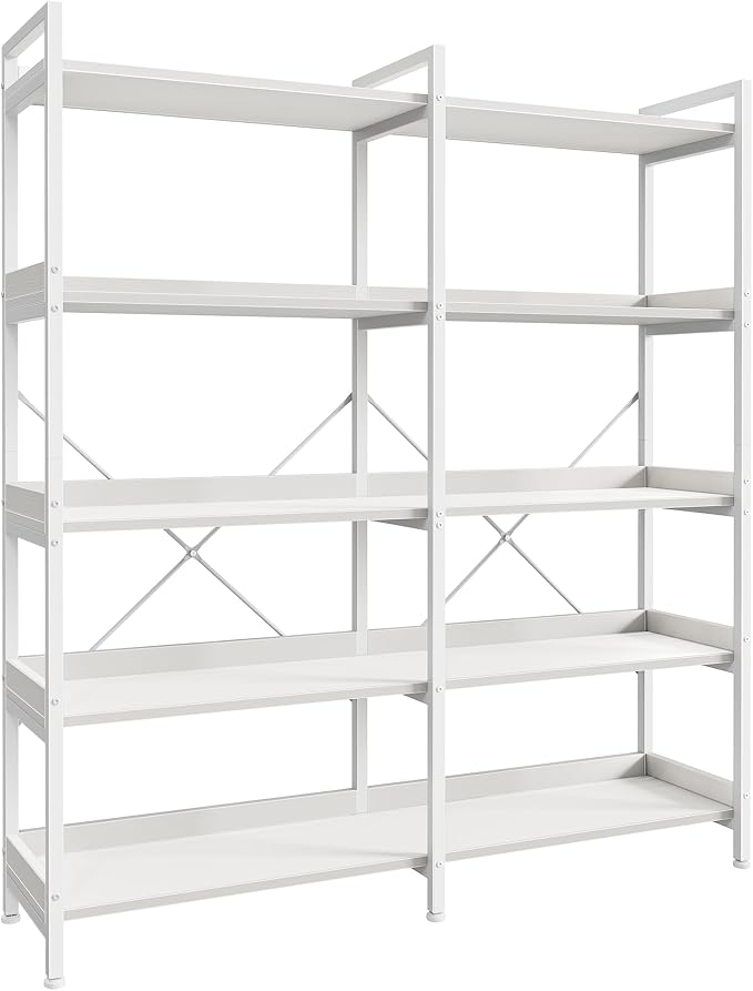 Huuger 5 Tier Bookshelf, Display Bookshelf by Huuger
