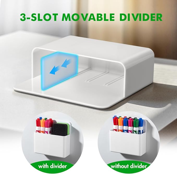2 Pcs Magnetic Dry Erase Marker Holder - Image 3