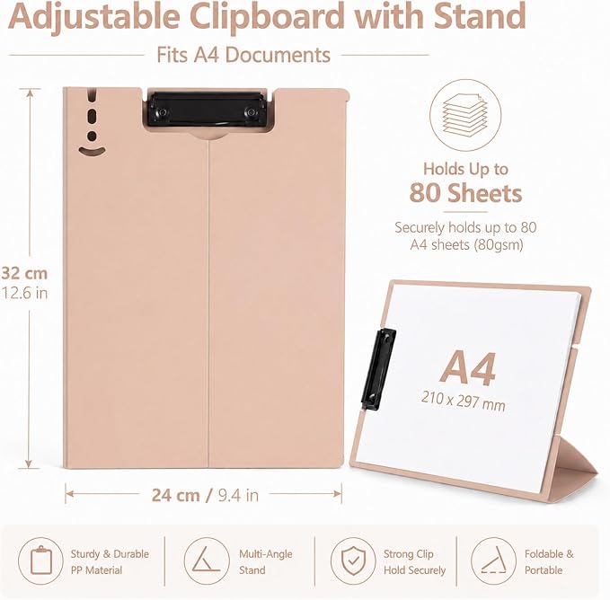 Free Standing Clipboard Foldable and Desktop Document Stand - Image 2