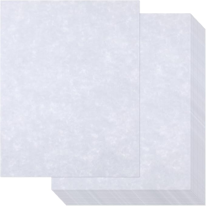 Epakh 200 Pcs Old Age Parchment Paper 8.5 x 11 Inch Standard Letter Vintage Colored Old Parchment Semblance Double Side Printing Paper (Light Purple)-DeskLoop Office