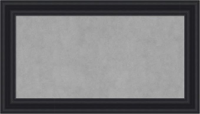 Amanti Art Black Framed Magnetic Board 16x28 Small Vision Board by AmantiArt