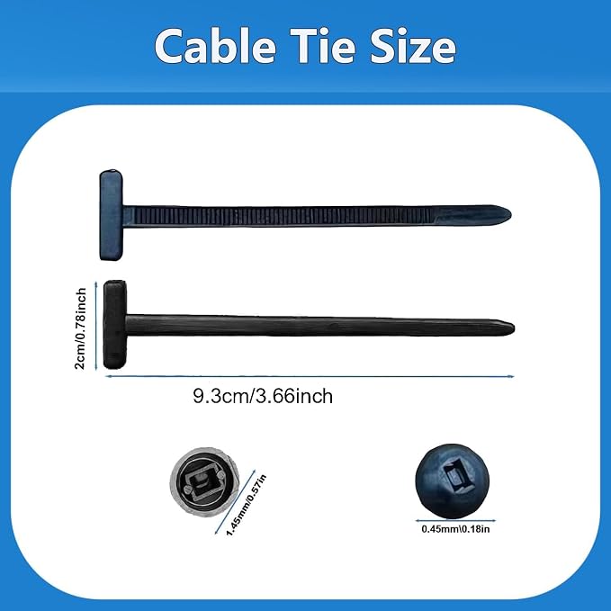 50pcs Nylon Universal Cable Tie Buckles, New Multifunctional Nylon Zip Ties - Image 4