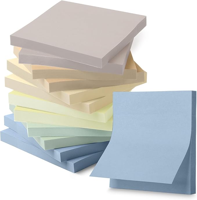 Mr. Pen- Sticky Notes, 12 Pads, 600 Sheets, Whispers of Nature | Sticky Notes by MrPen