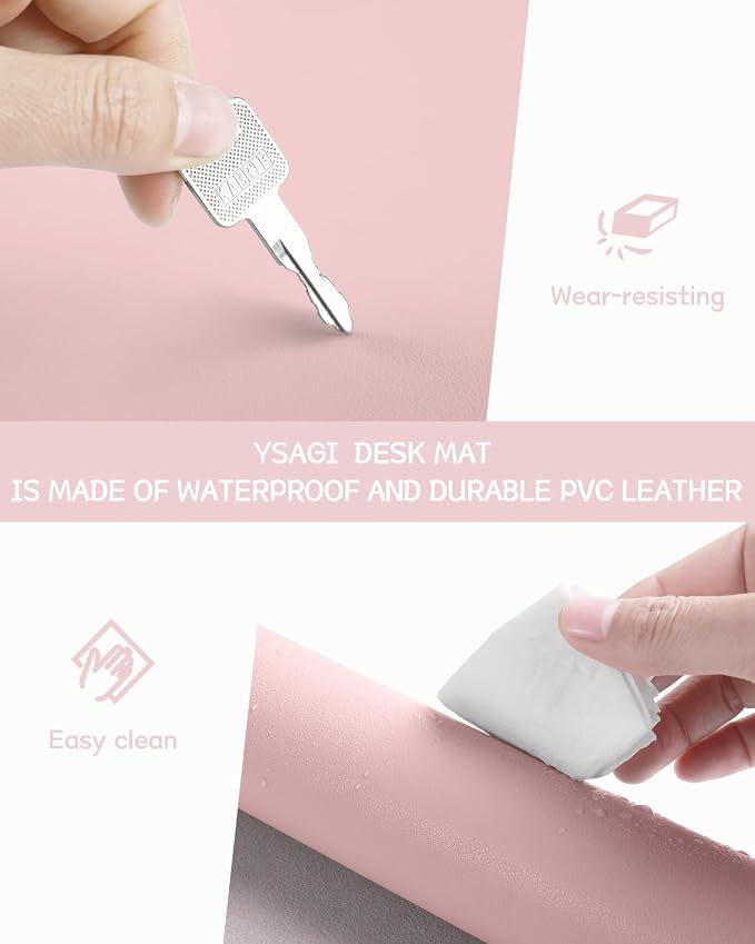 Writing Desk Pad Protector, YSAGi Anti-Slip Thin Mousepad - Image 4