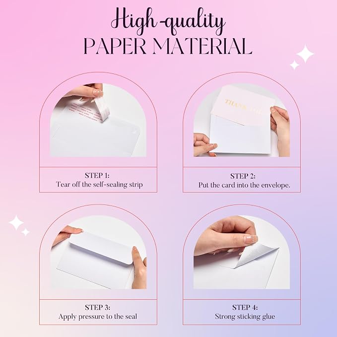 ACSTEP 3000Pack A4 Envelopes 4-1/4 X6-1/4 Inch Self seal White 4 X 6 Envelopes - Image 4
