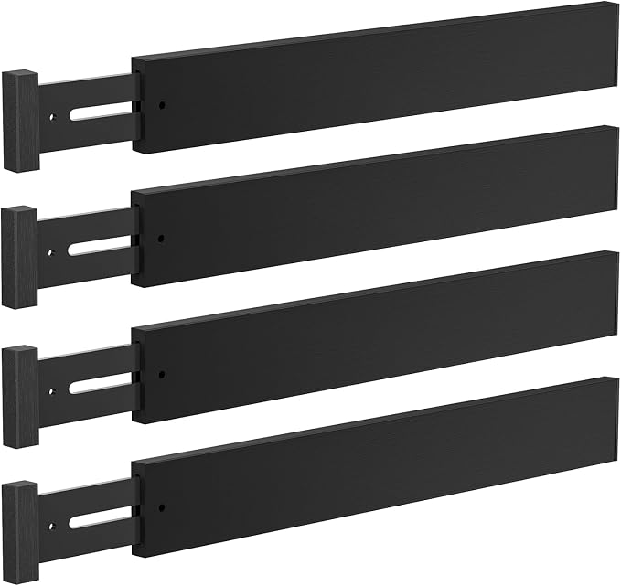 DUCOO 4 PCS Drawer Divider, Expandable Separators by Unknown