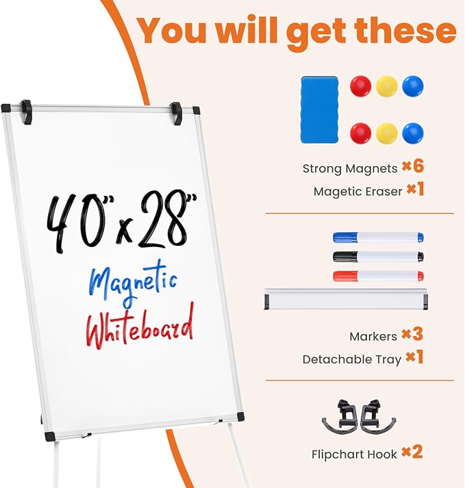 OLIXIS 40" x 28" Magnetic White Board - Image 4