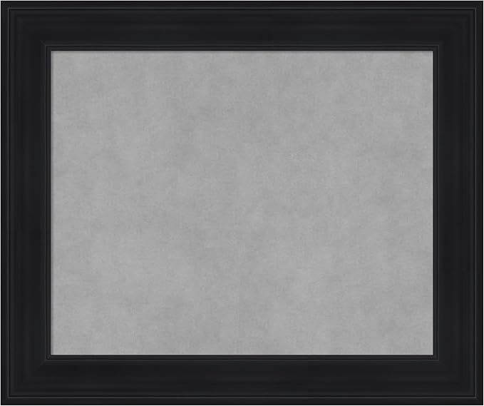 Amanti Art Black Framed Magnetic Board 21x25 Small Vision Board by AmantiArt