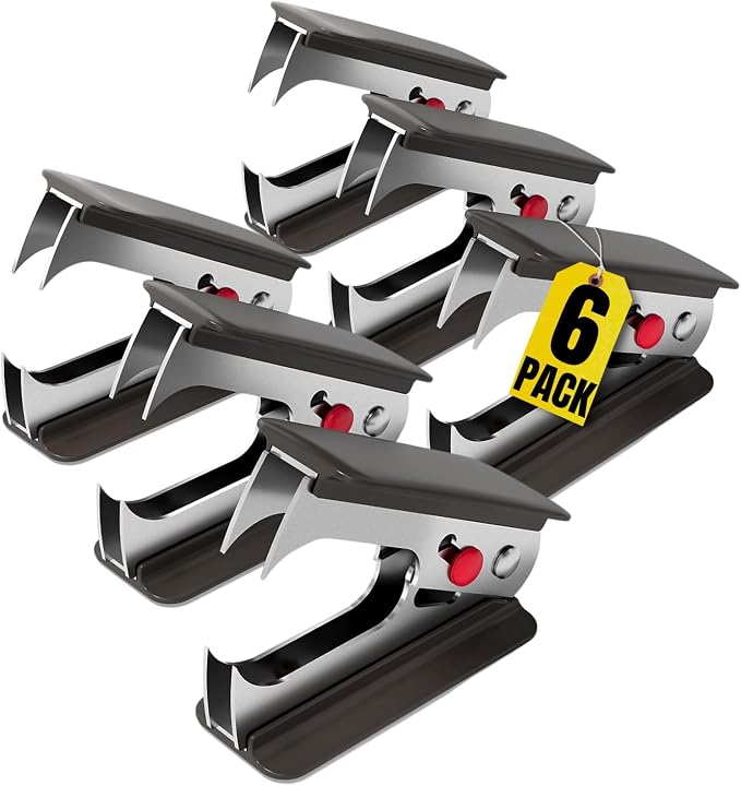 1InTheOffice Staple Remover, Claw Staple Remover, Staple Remover Tool, "6 Pack" by 1InTheOffice