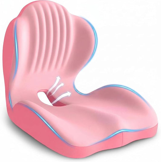 Ergonomic Office Chair Seat Cushion, L-Shaped Memory Foam Coccyx Cushion by Unknown