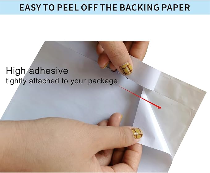 1000 Pcs 7'' x 10'' Clear Packing List Envelopes Adhesive Shipping Label Pouch - Image 8