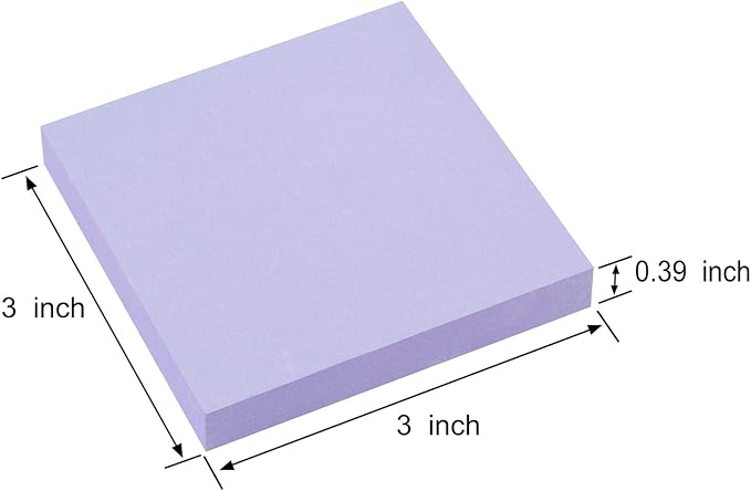 ZCZN 400 Sheets Pop-up Sticky Notes, 3 x 3 Inches, 4 Pads Bright Color - Image 3