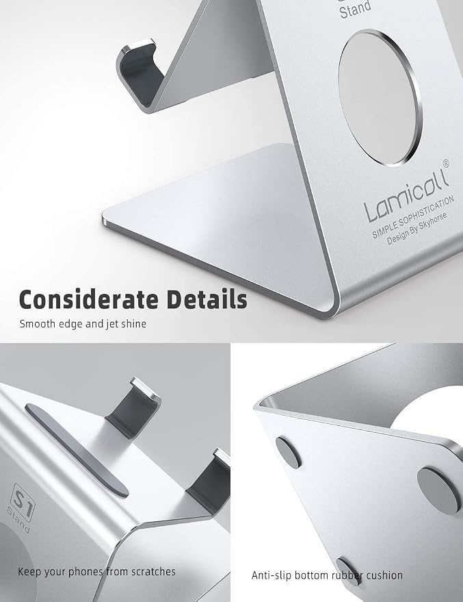 Lamicall Cell Phone Stand, Desk Phone Holder Cradle, Compatible - Image 6