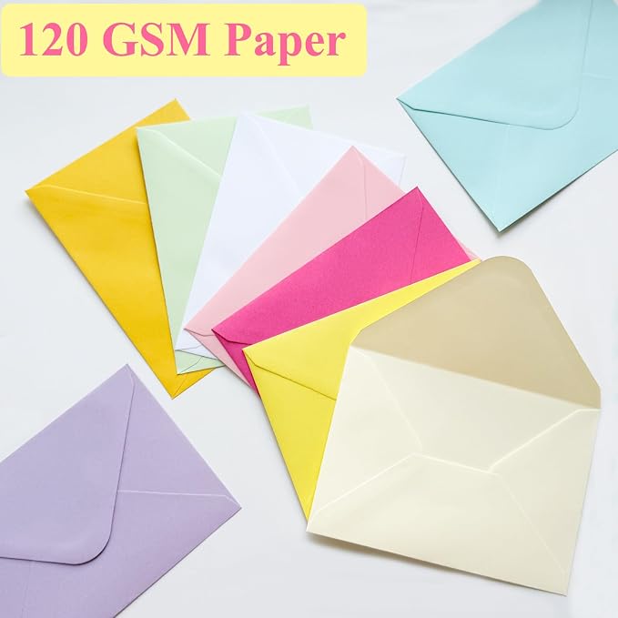 60 Pack Colored Envelopes 4x6, Self Adhesive A4 Envelopes - Image 4