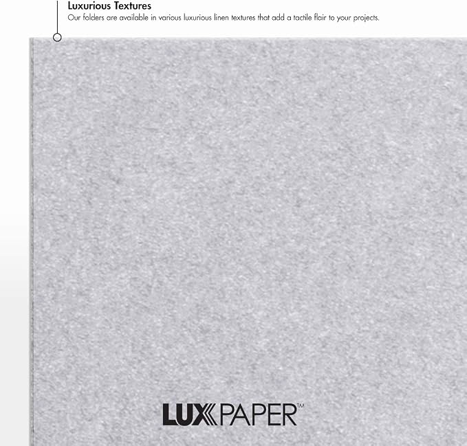LUXPaper 9.5" x 12" Certificate Holders | Silver Metallic | 105lb. Cover | 100 - Image 6