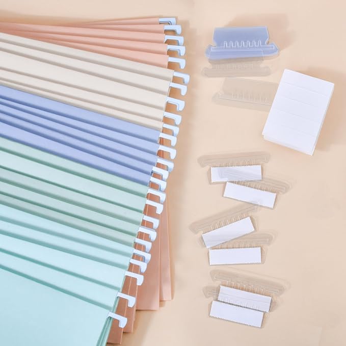 25-Pack Morandi Hanging File Folders, Letter Size - Image 2