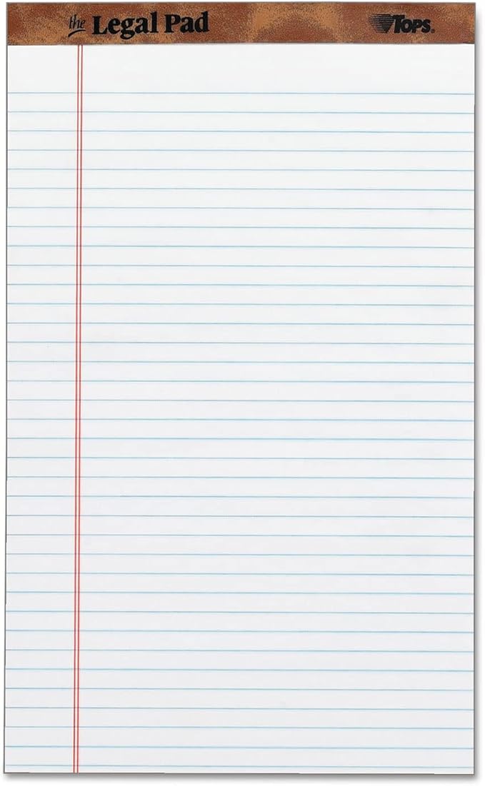 Tops 7573 Perforated Everyday Writing Legal Pad, 8.5 x 14 Inch by TOPSProducts
