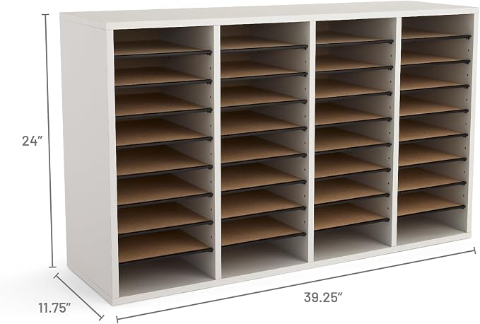 Safco Literature Organizer, 36 Compartments, Office and Classroom Mailbox - Image 6