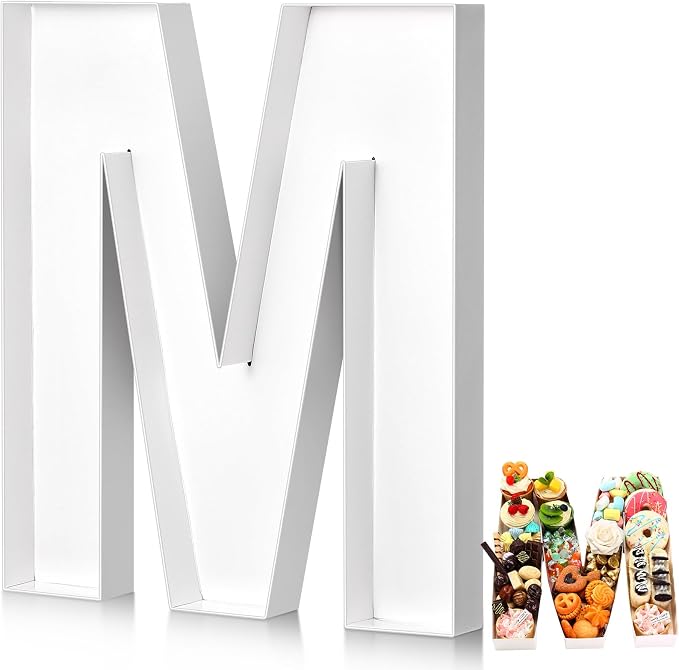 Mifoci 13.7inch Cardboard Letter Boxes Charcuterie Letters Board Fillable by Mifoci