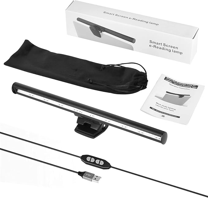 Wodgreat Laptop Monitor Lamp, LED Screen Light Bar, Adjustable Brightness & - Image 7