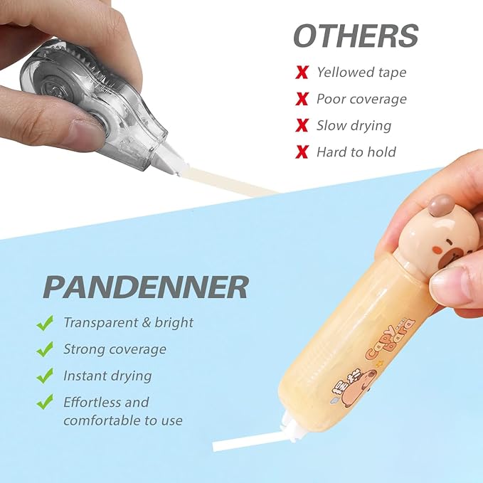 Correction Tape, Mini Retractable Correction Tape Pen, - Image 4