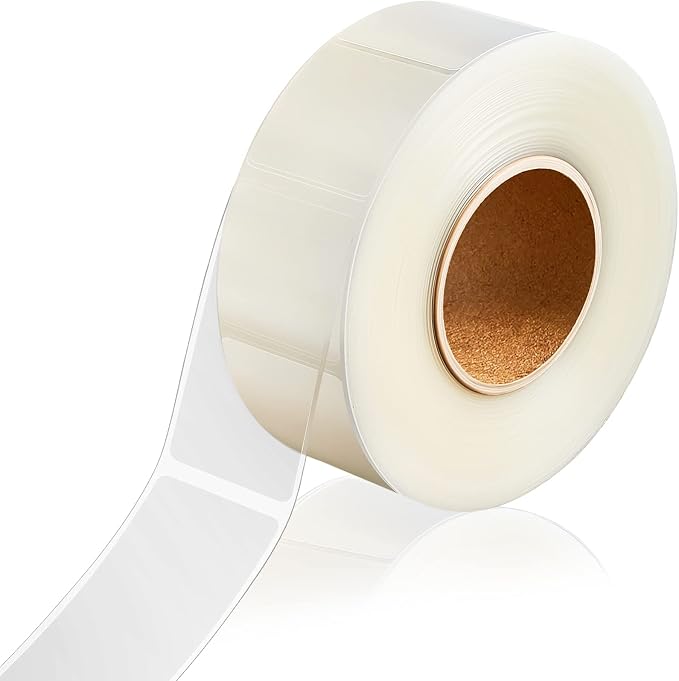 Zonon 1000 Pcs Clear Labels Label Protector Clear Stickers Wafer Seals by Zonon