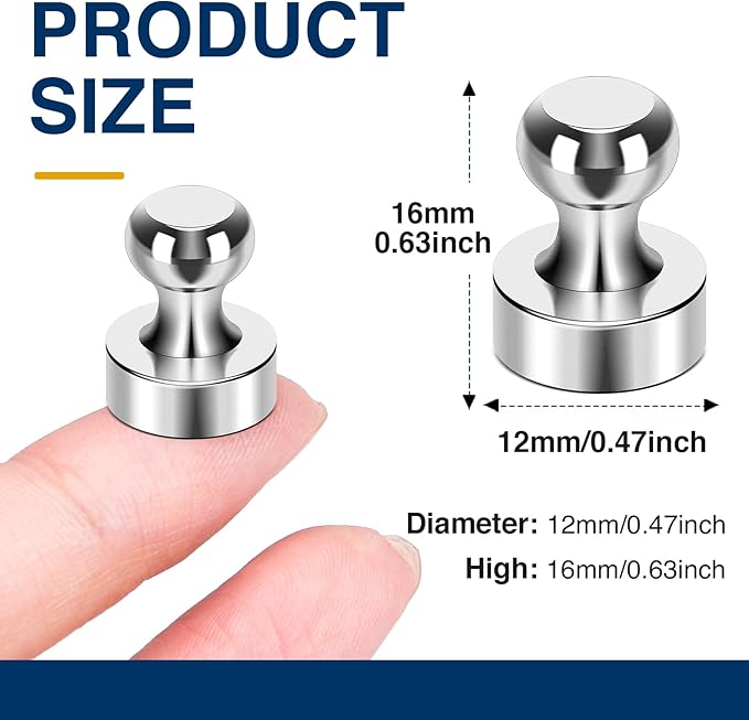 MIKEDE Strong Magnets for Whiteboard, Neodymium Fridge Magnets for White Board - Image 3