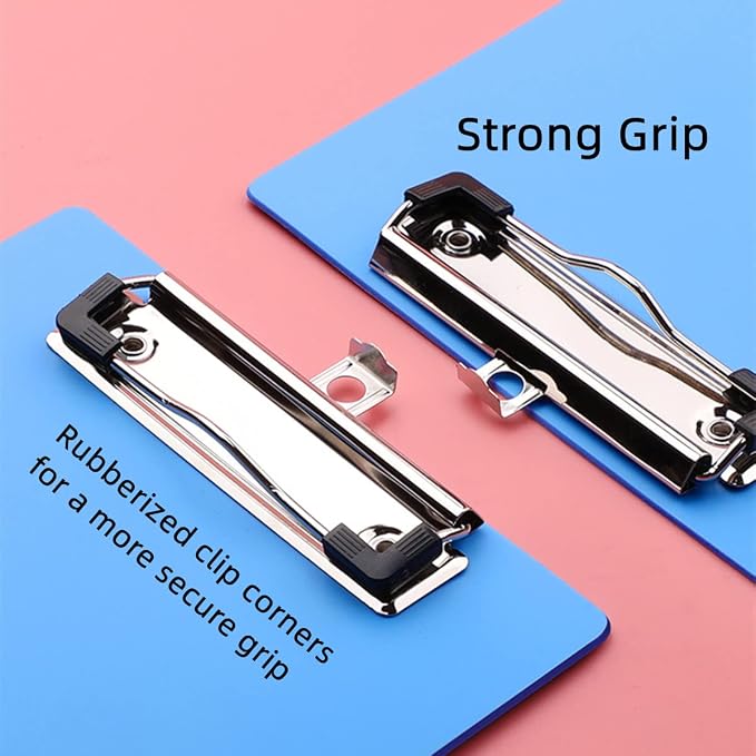 Plastic Clipboards, 6 Packs A4 Clipboard Folder, Paper Clips | Nursing Clipboard - Image 5