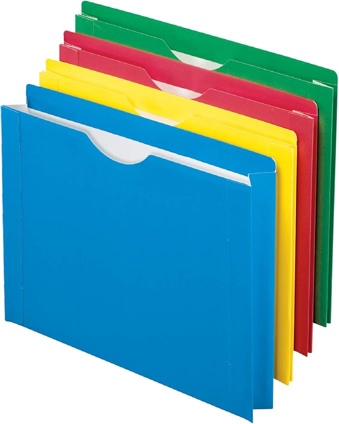 Pendaflex Color Reinforced File Jacket, 2-Inch Expanding Jacket, Letter Size by TOPSProducts