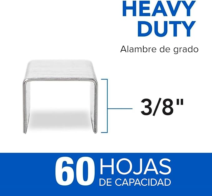 Swingline Staples, Heavy Duty, 3/8" Length, 60 Sheet Capacity, 1 Pack - Image 2